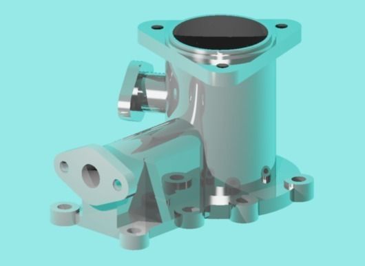 Valve casing Free 3D model