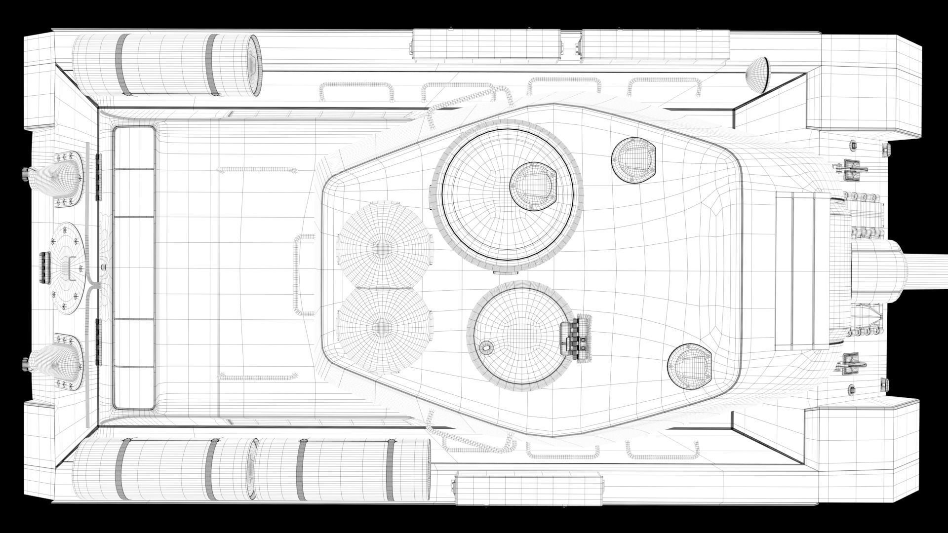 Tank T34 85  3D model_14