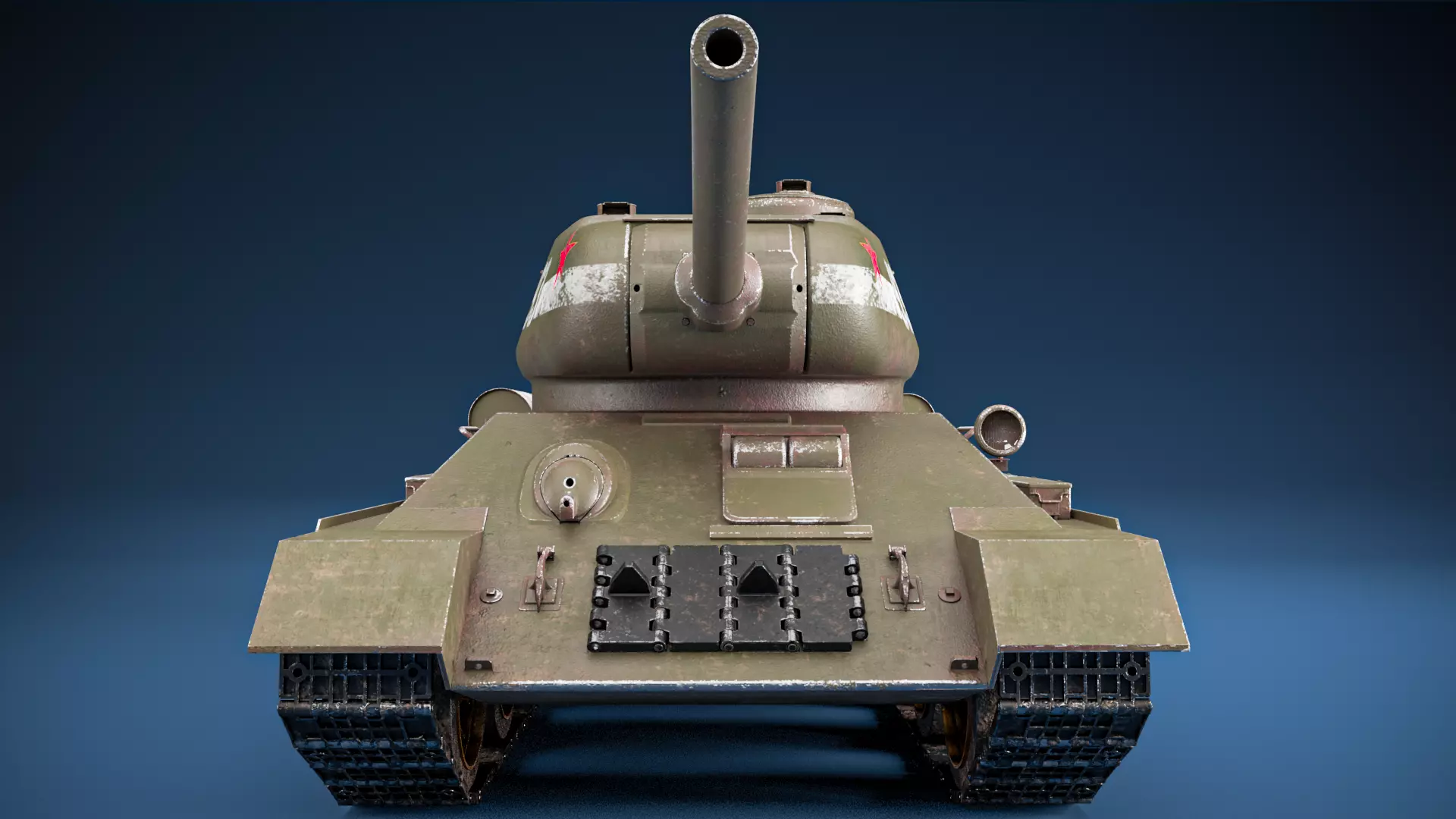 Tank T34 85  3D model_0