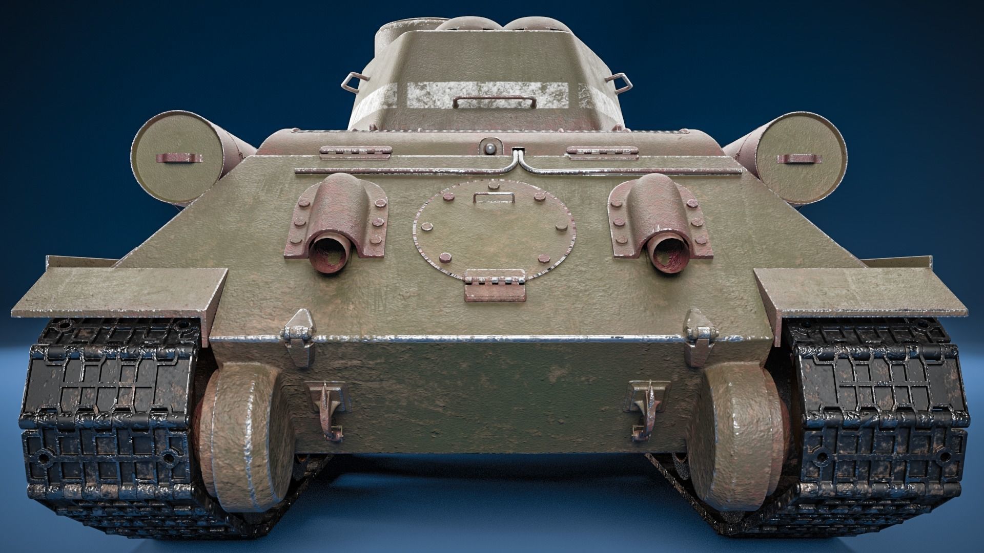 Tank T34 85  3D model_3