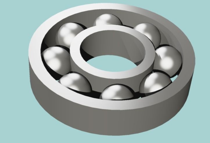 Bearing ball with balls in it Free 3D model