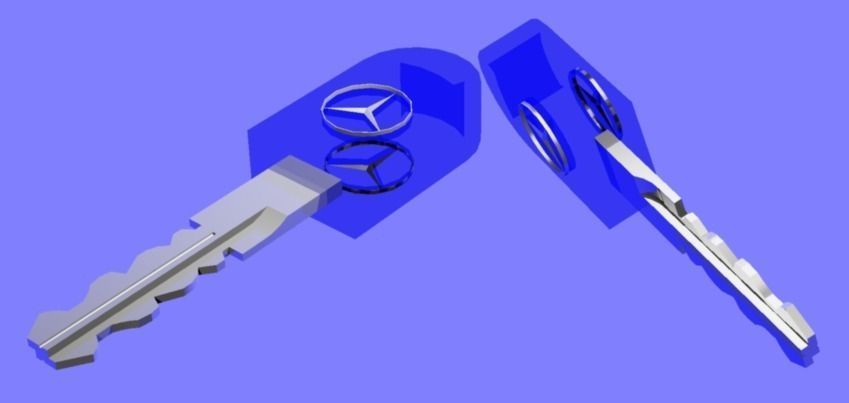Car key Free 3D model_2