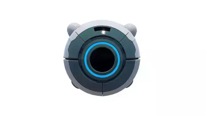 Sci-Fi Drone Low-poly 3D model