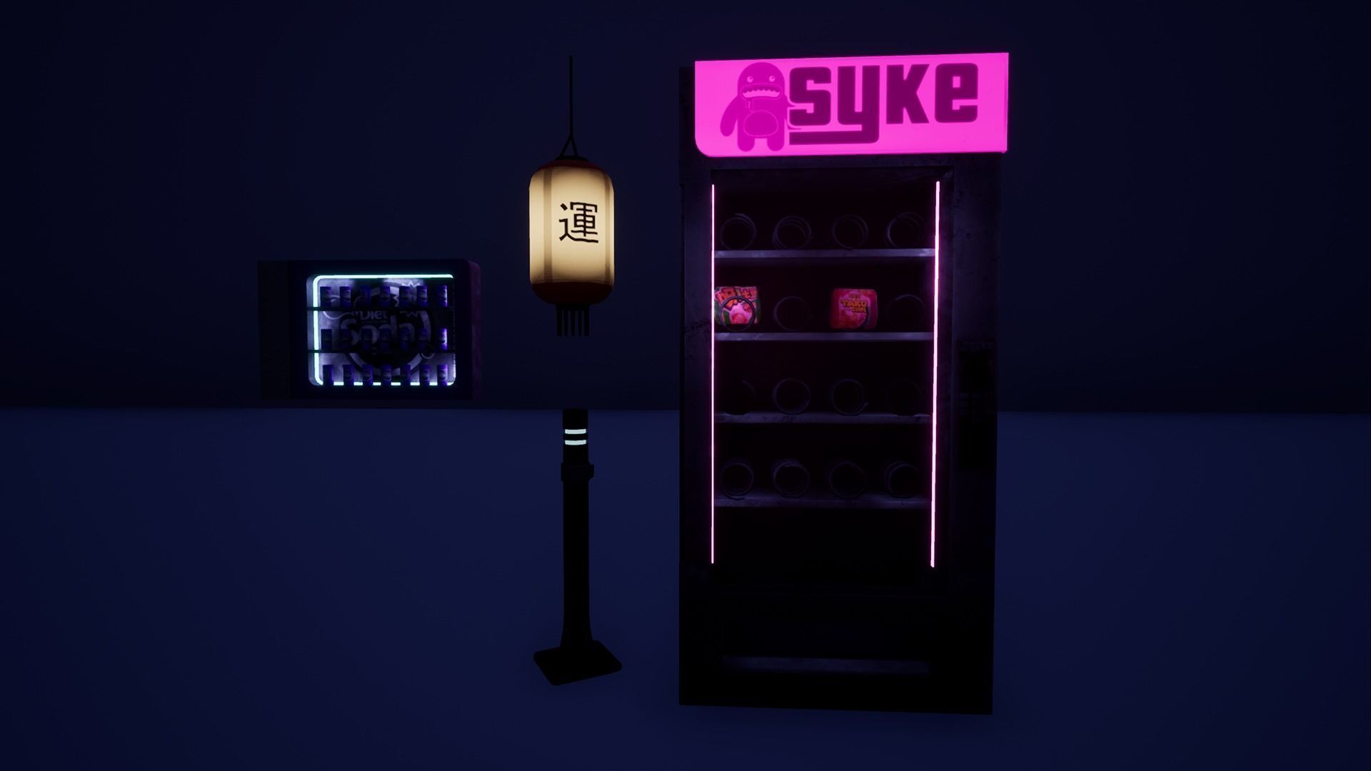 Cyberpunk Grunge Sci-Fi Asset Pack Low-poly 3D model_6