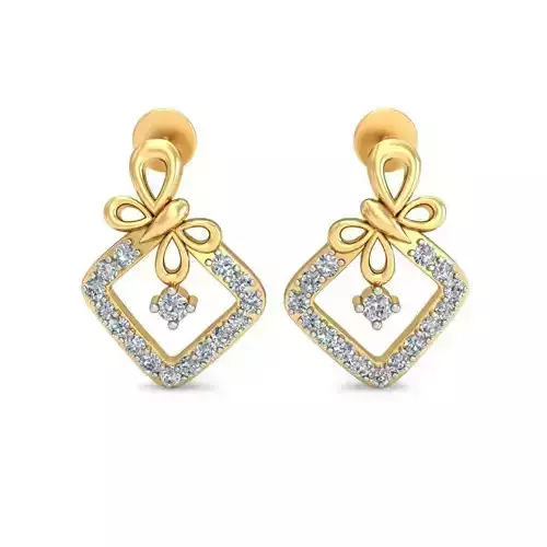 JRE3019 diamond pendant gold