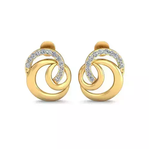 JRE3018 diamond pendant gold