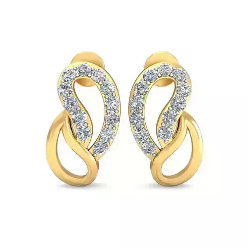 JRE3010 diamond pendant gold