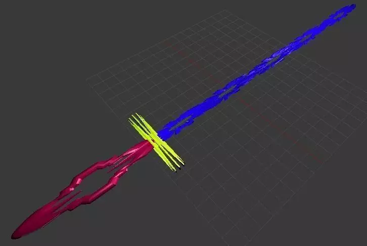 nice sword 3D model_0