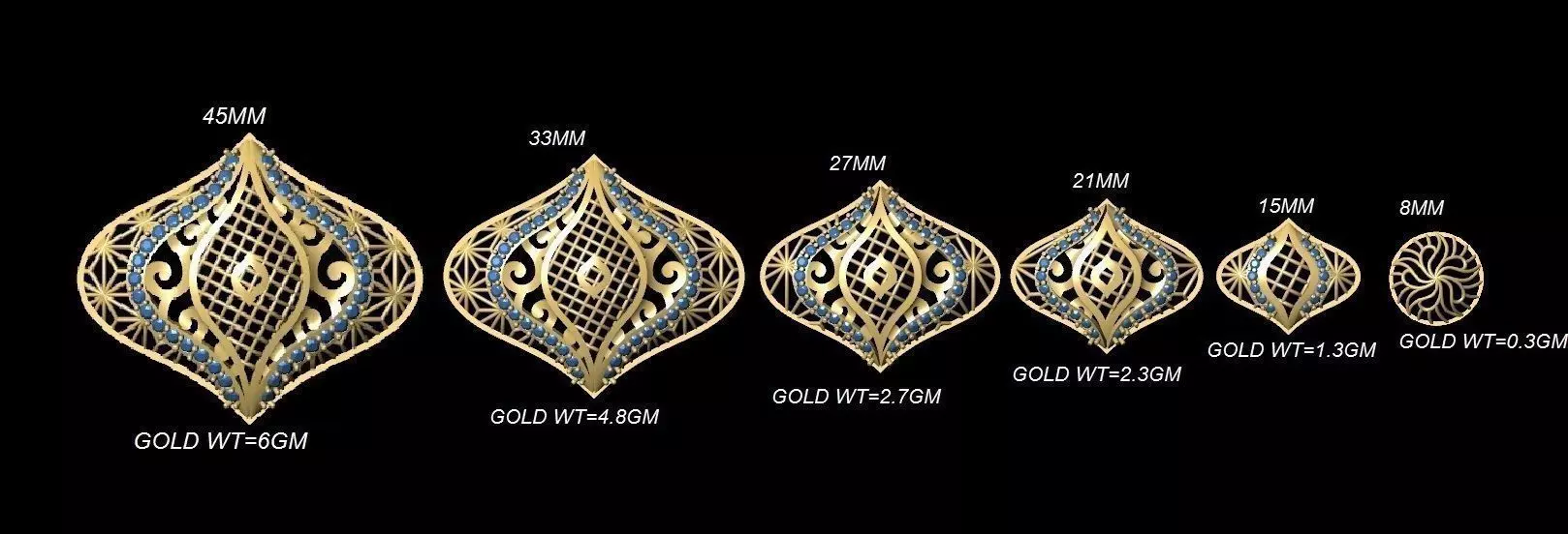 vrpnd2750 gold leaf 3D print model_0