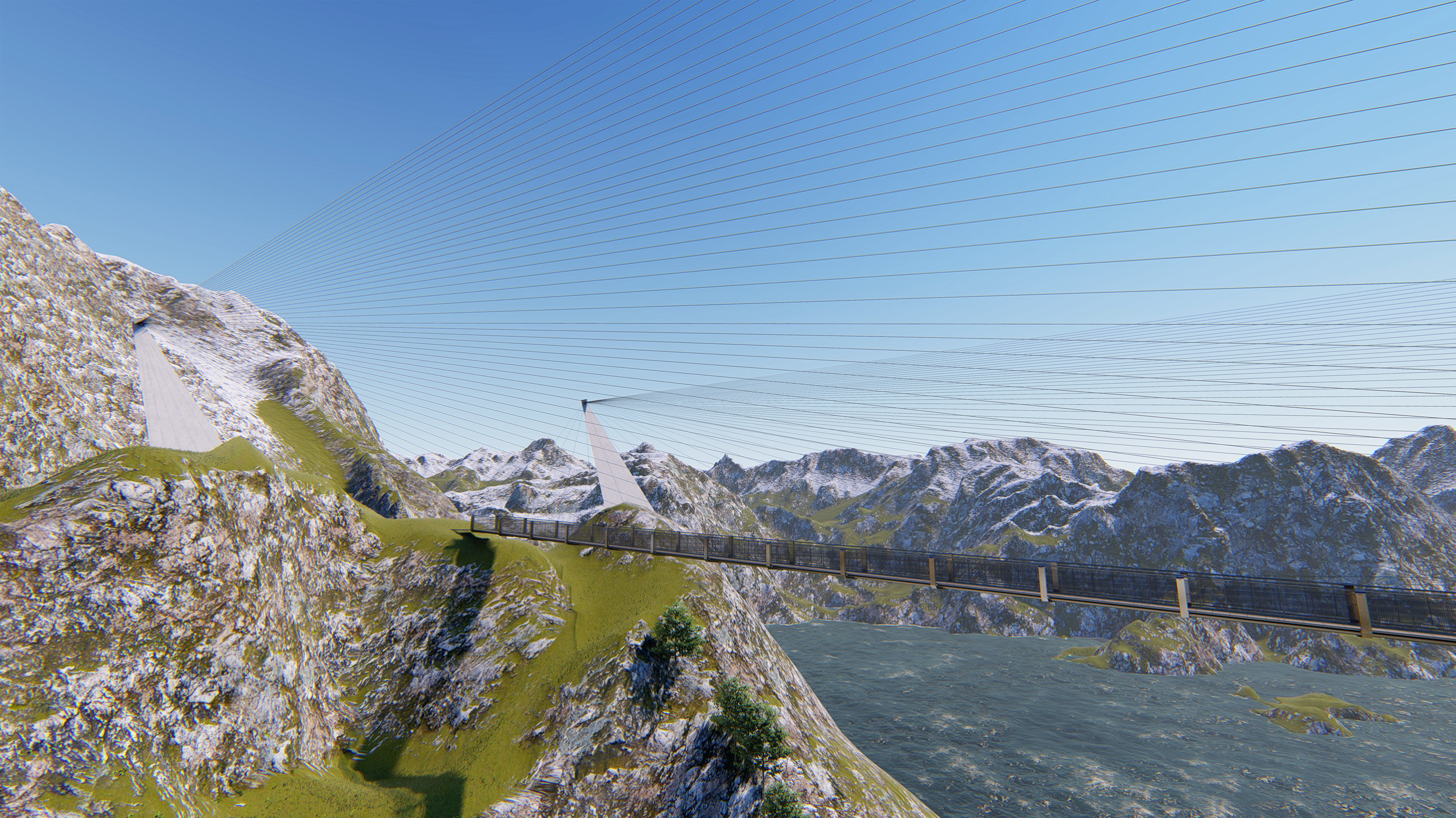 Bridge suspension - 3D model Max-Lumion 3D model_2