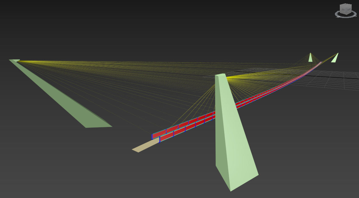 Bridge suspension - 3D model Max-Lumion 3D model_6