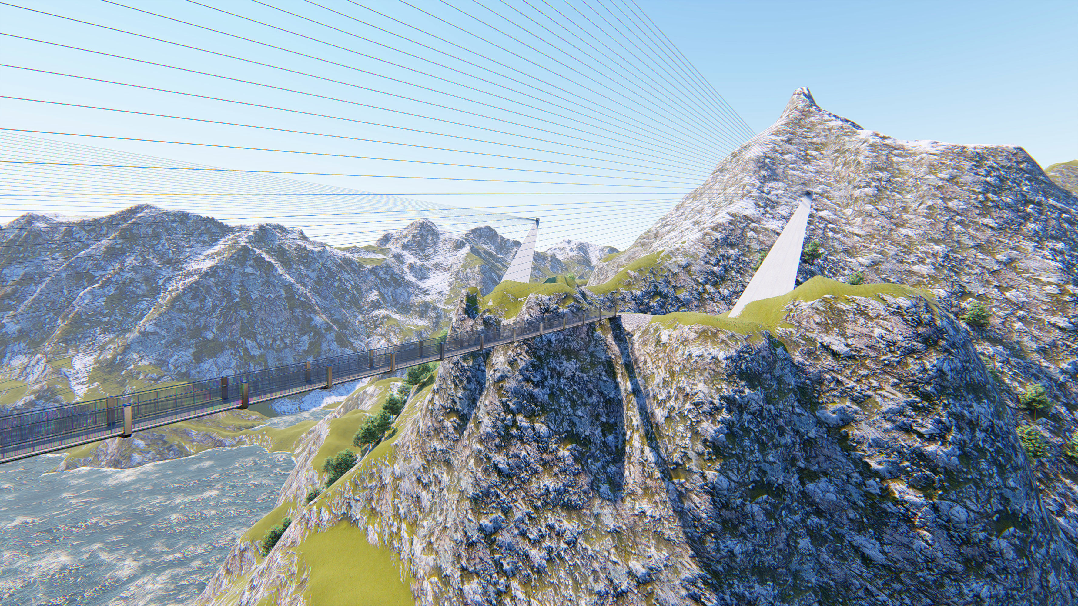 Bridge suspension - 3D model Max-Lumion 3D model_3