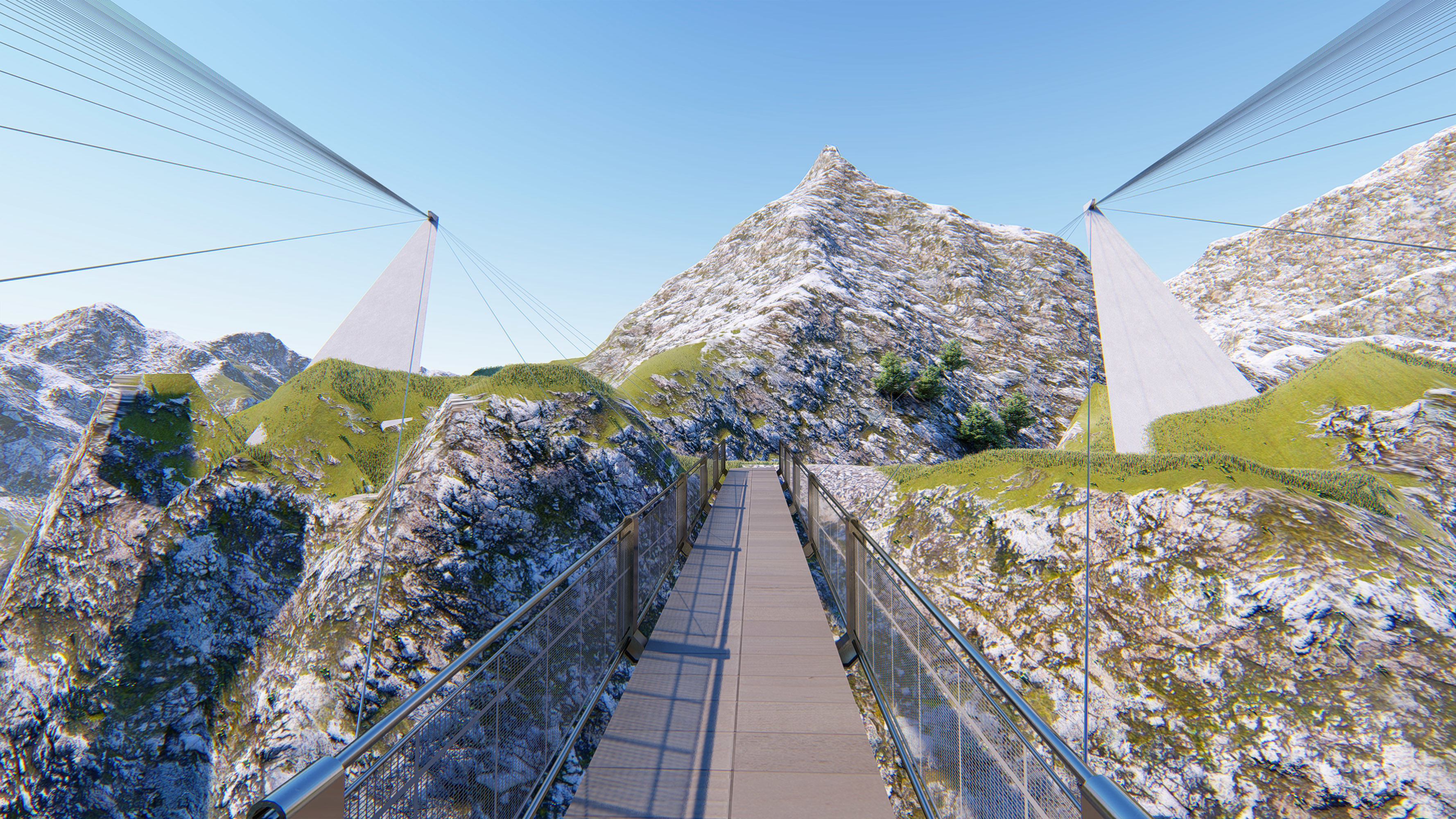 Bridge suspension - 3D model Max-Lumion 3D model_1