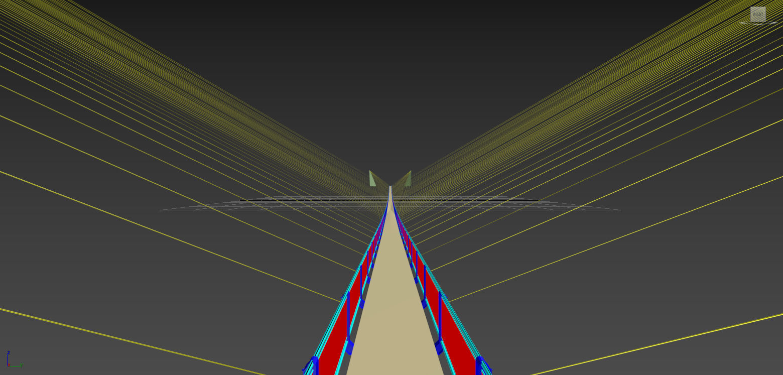 Bridge suspension - 3D model Max-Lumion 3D model_7