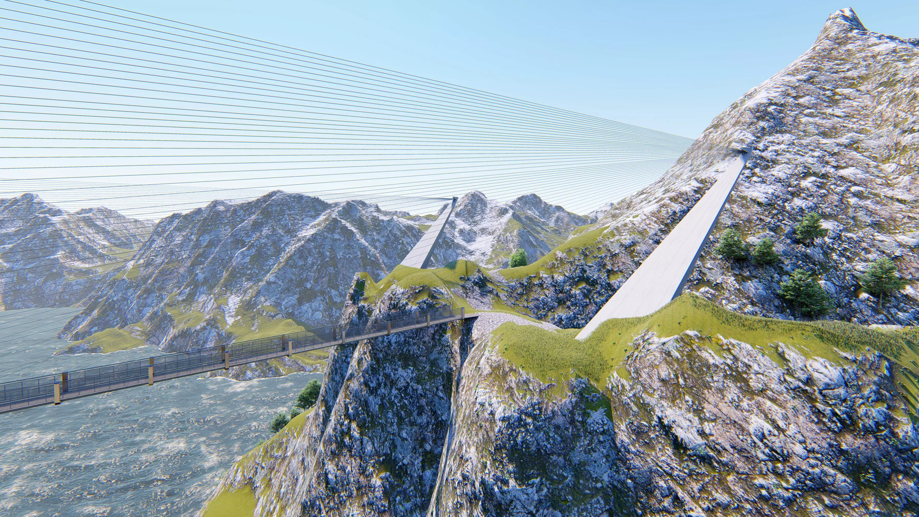 Bridge suspension - 3D model Max-Lumion 3D model_0