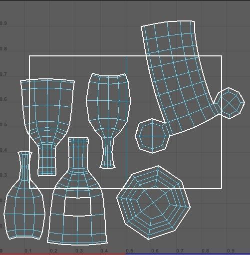 simple wine bottle Low-poly 3D model_3