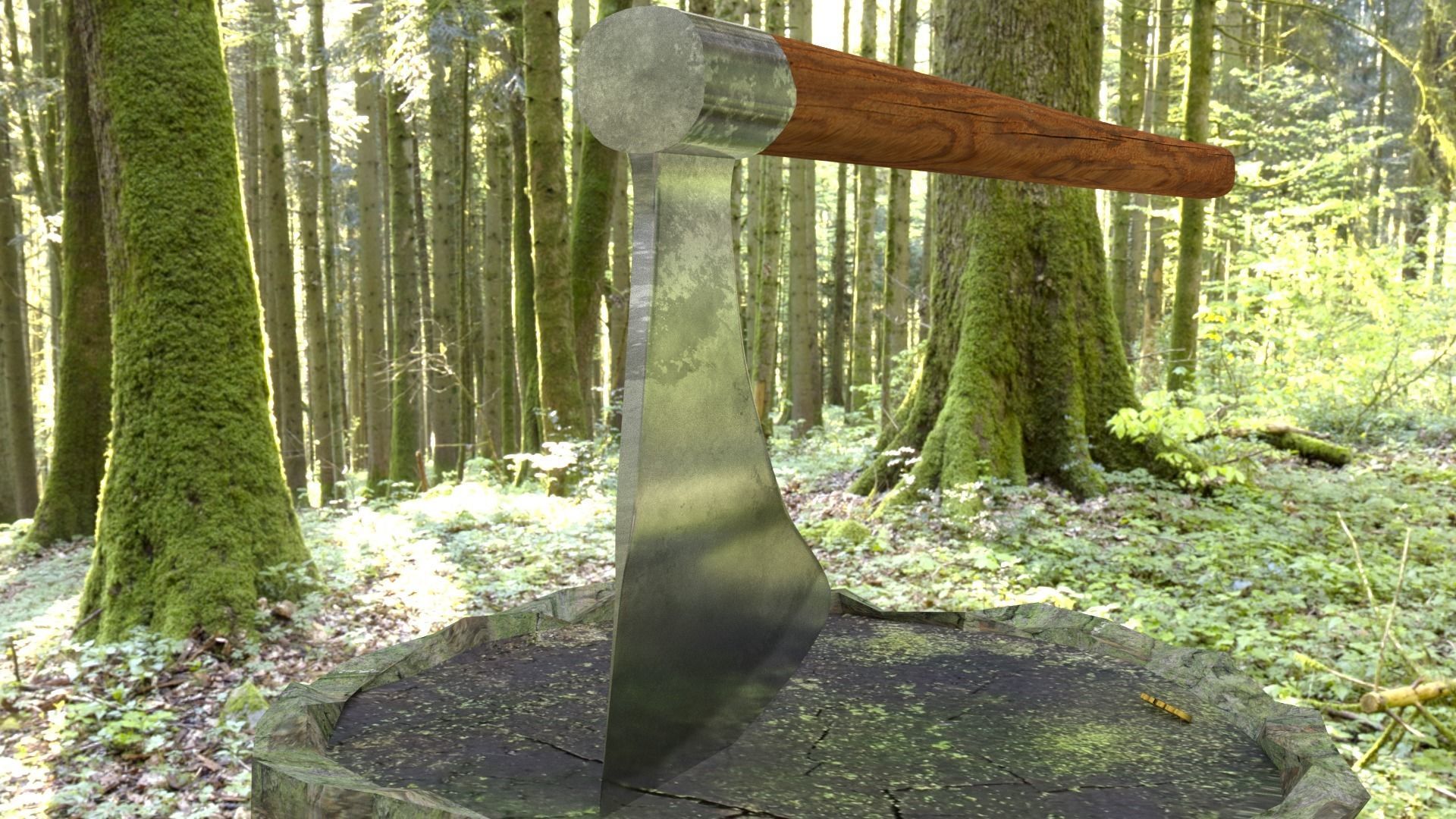 ORTAS AXE NO 8 WAR AXE 3D PRINTABLE 3D print model_15