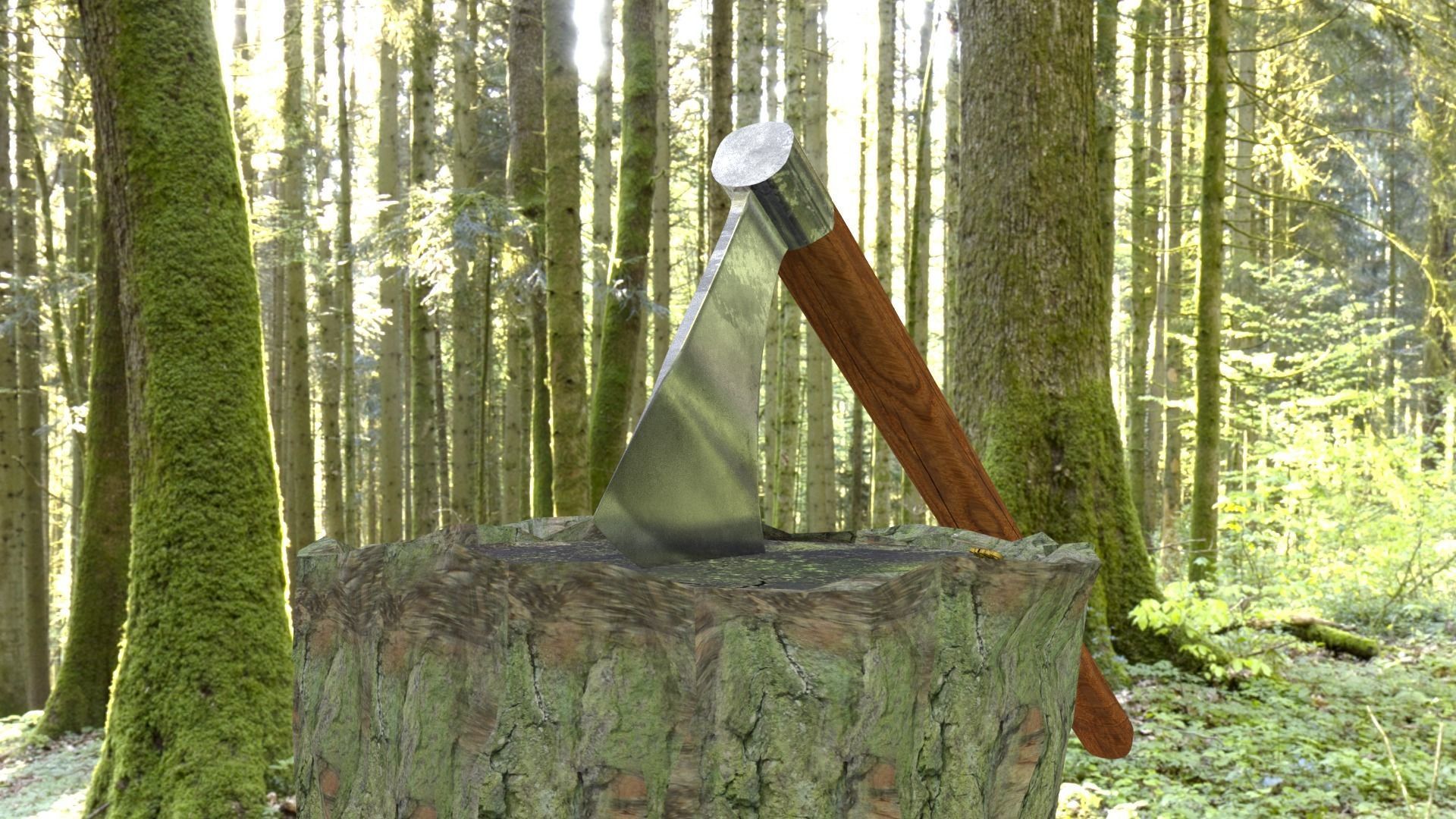 ORTAS AXE NO 8 WAR AXE 3D PRINTABLE 3D print model_18