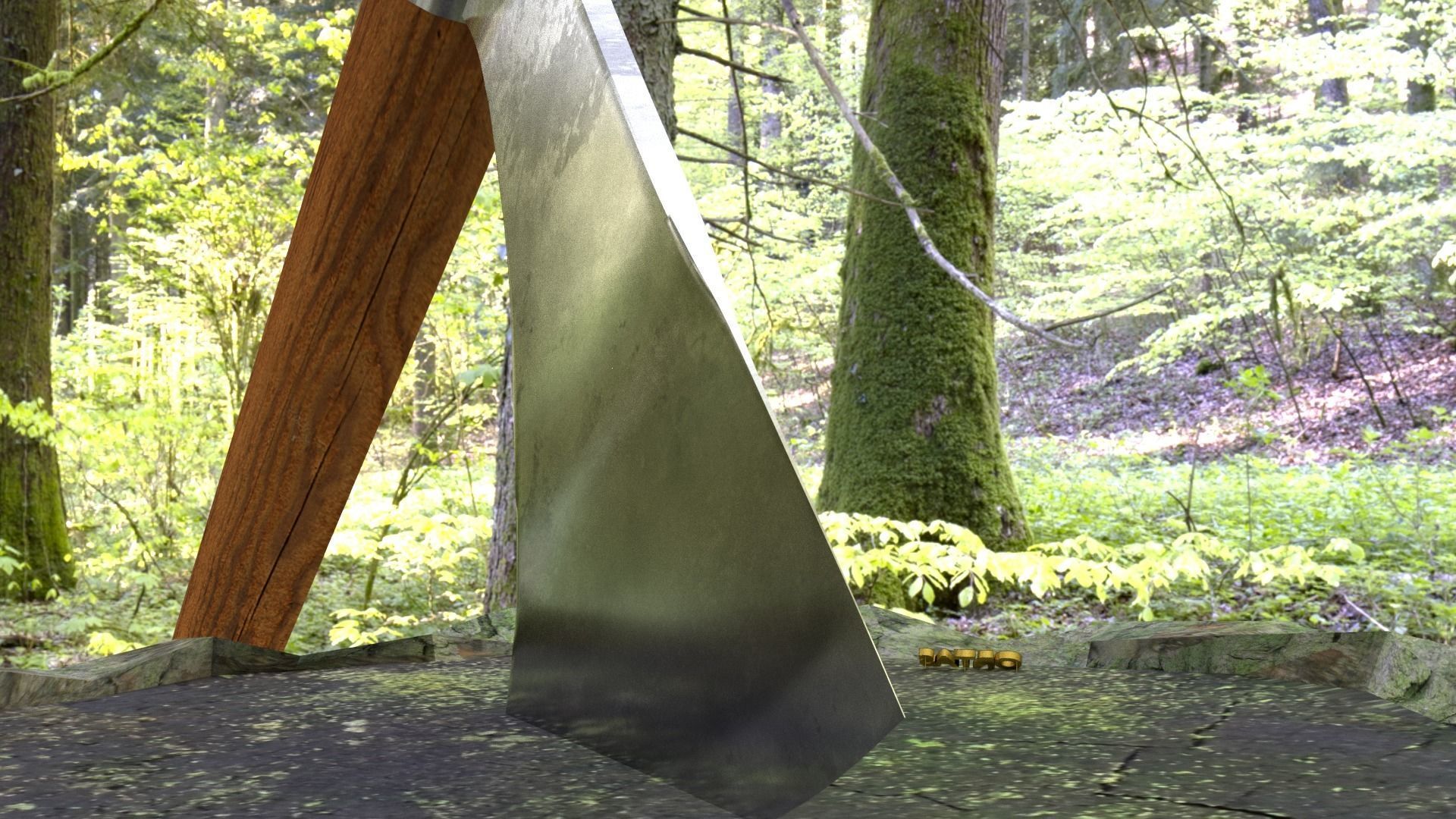 ORTAS AXE NO 8 WAR AXE 3D PRINTABLE 3D print model_19