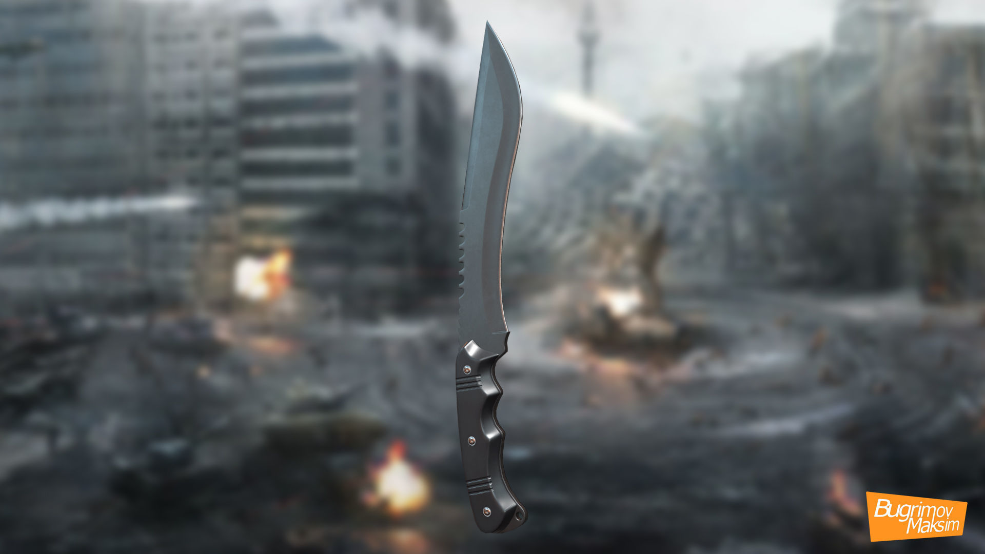 PBR Weapons pack  Low-poly 3D model_16