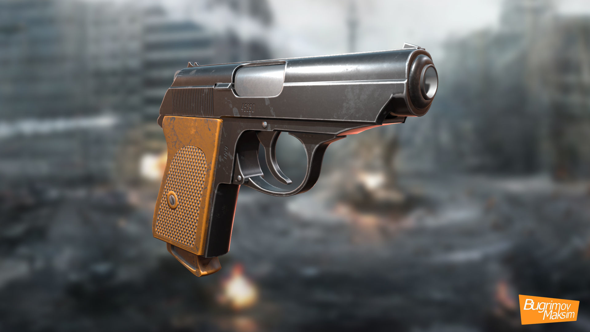 PBR Weapons pack  Low-poly 3D model_13