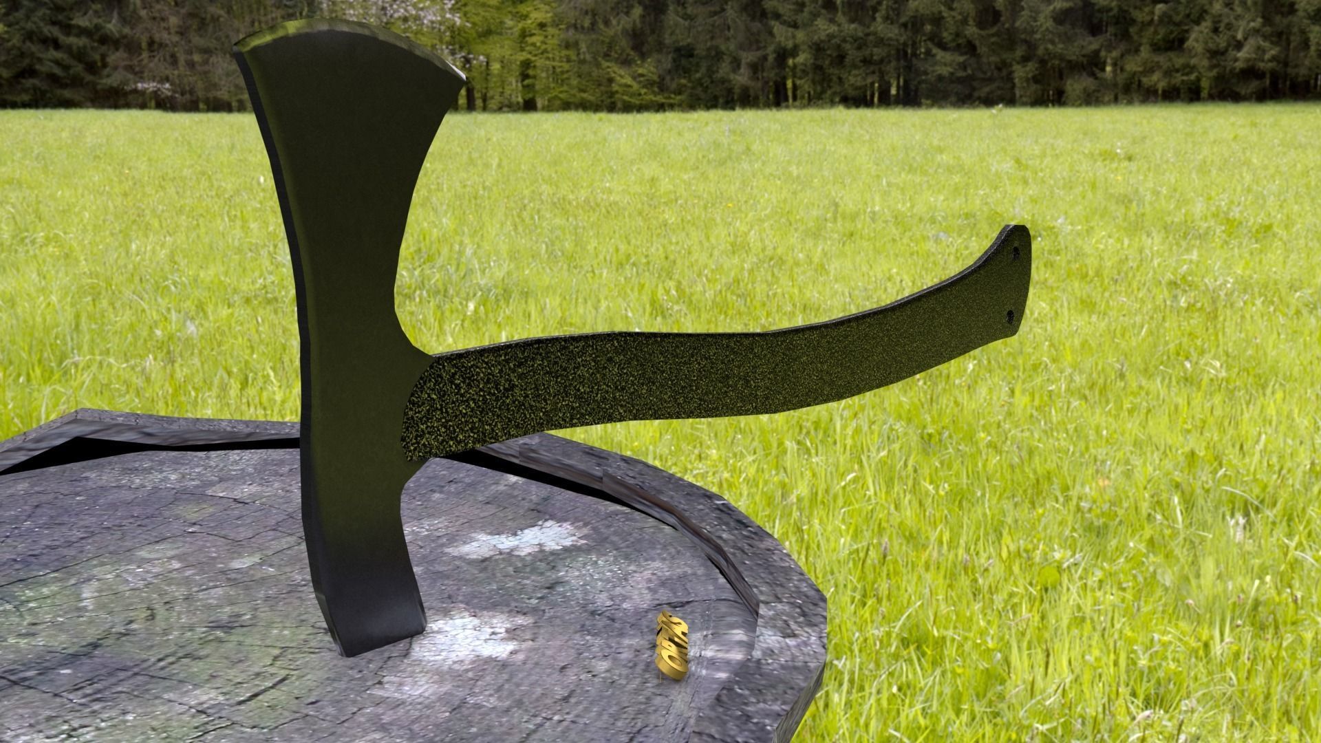 ORTAS AXE NO 11 TACTICAL TOMAHAWK 3D PRINTABLE 3D print model_18