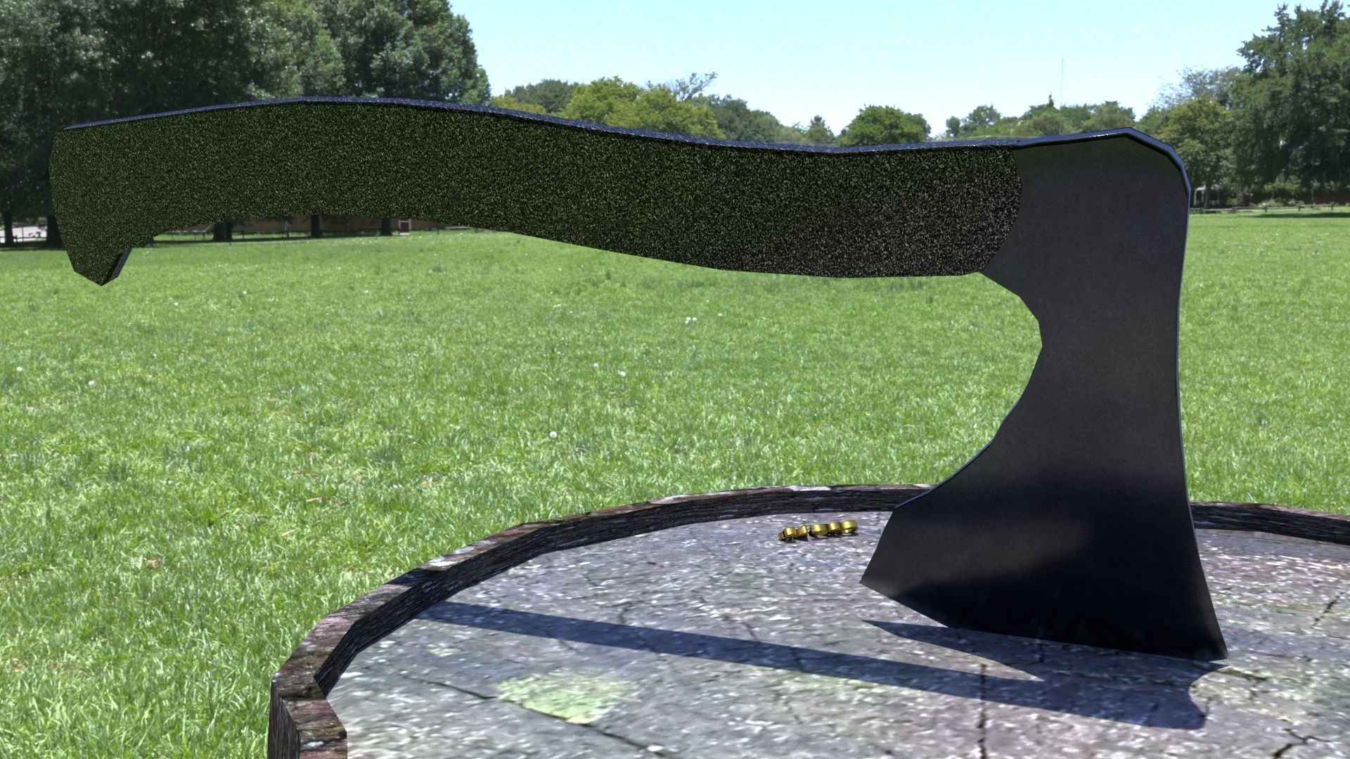 ORTAS AXE NO 12 TACTICAL WEAPON 3D PRINTABLE 3D print model_1