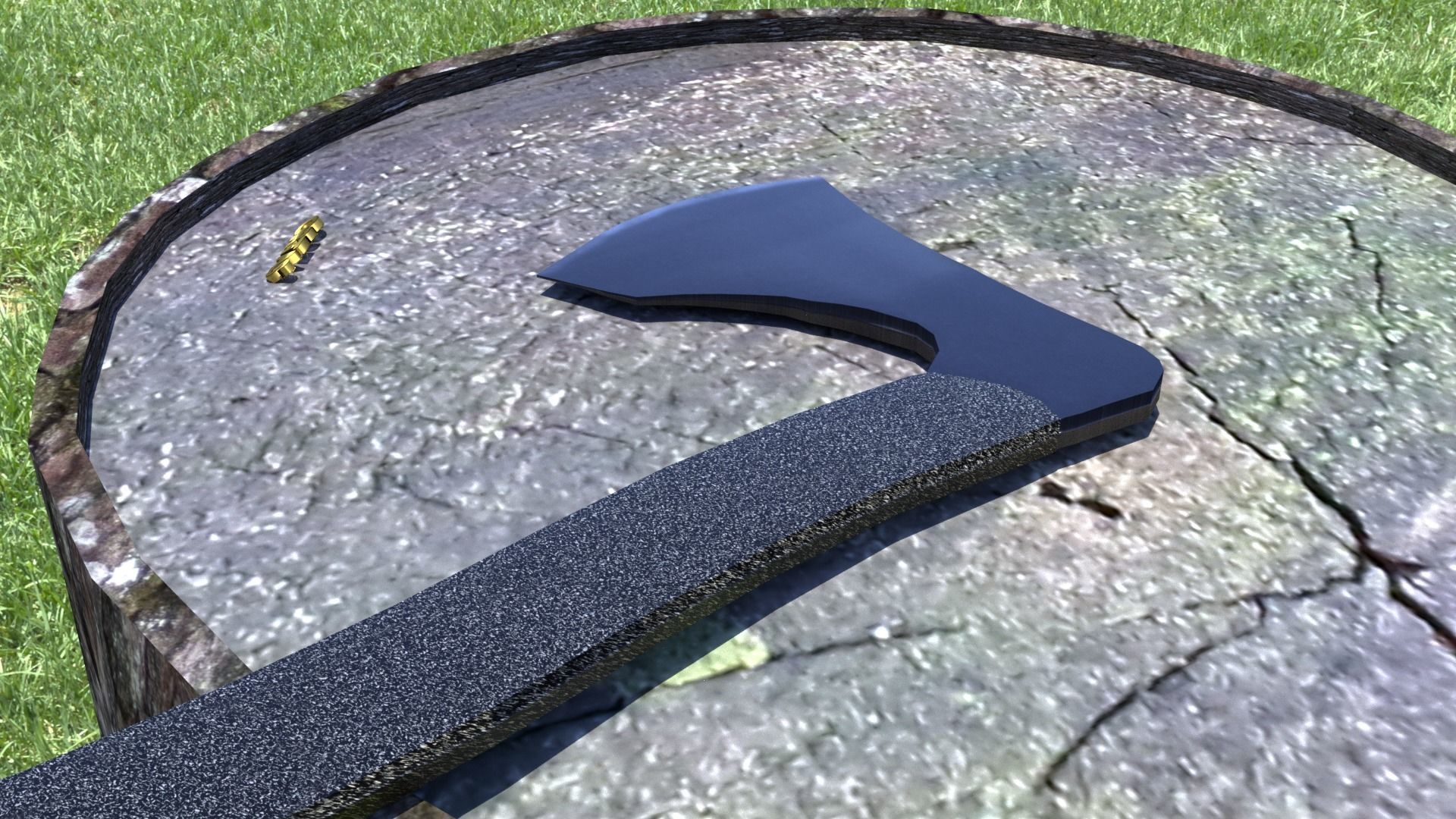 ORTAS AXE NO 12 TACTICAL WEAPON 3D PRINTABLE 3D print model_17