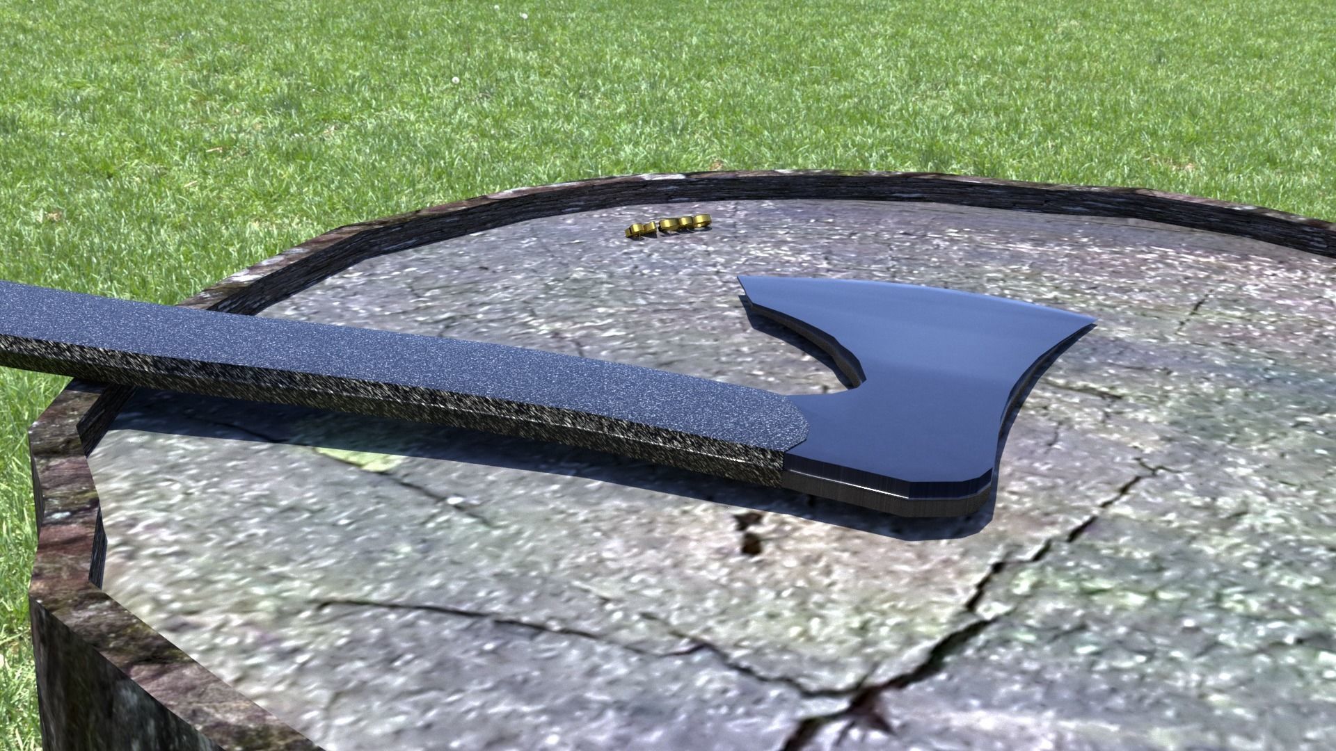 ORTAS AXE NO 12 TACTICAL WEAPON 3D PRINTABLE 3D print model_16