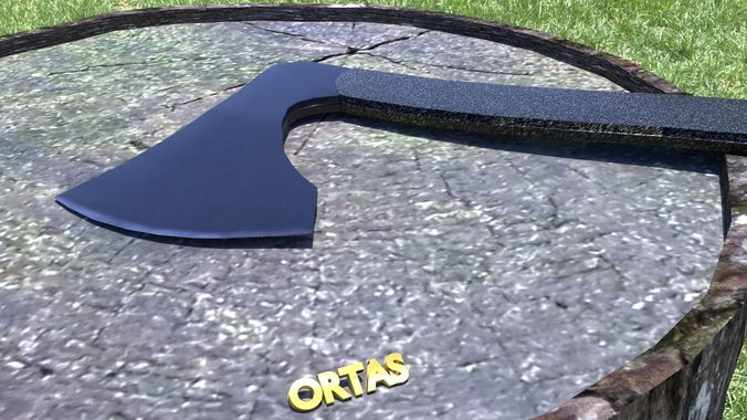 ORTAS AXE NO 12 TACTICAL WEAPON 3D PRINTABLE 3D print model