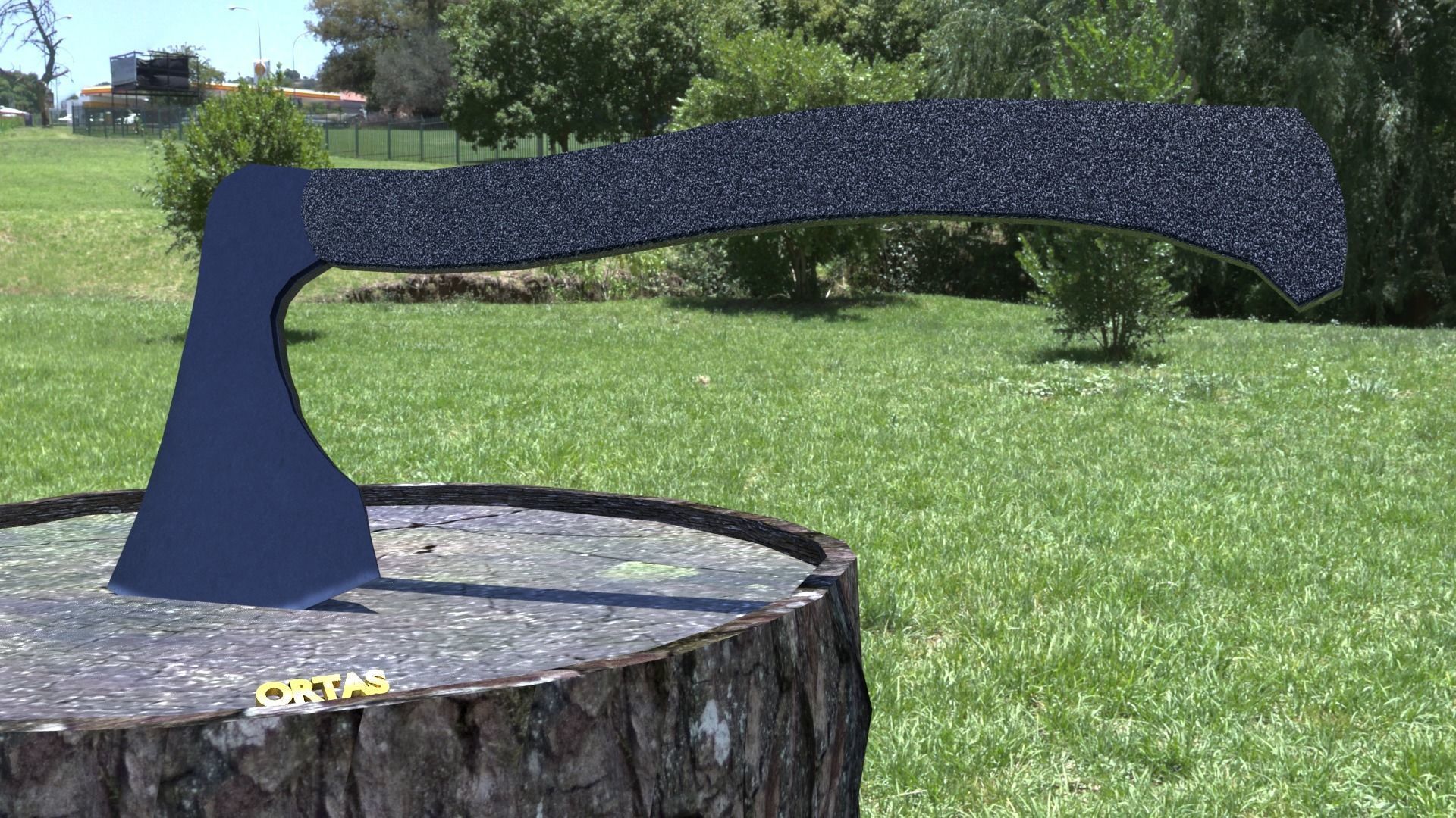 ORTAS AXE NO 12 TACTICAL WEAPON 3D PRINTABLE 3D print model_18