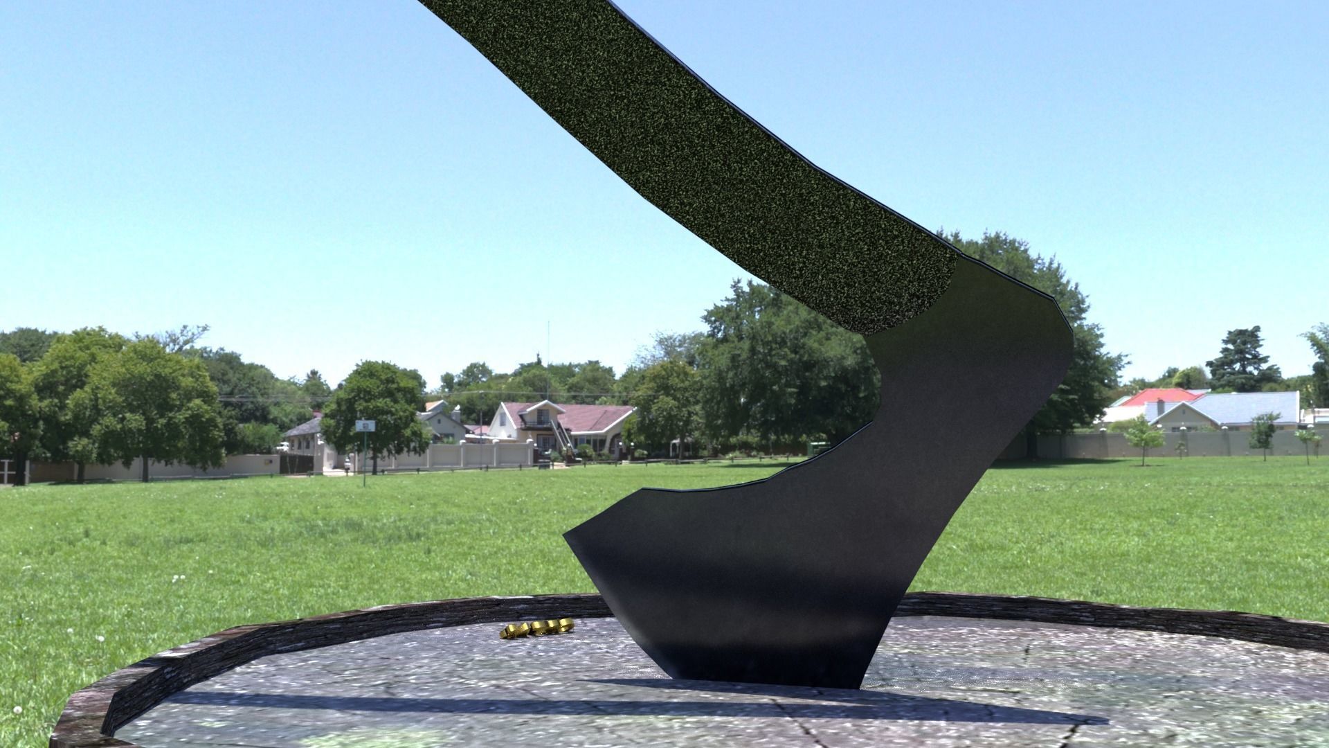 ORTAS AXE NO 12 TACTICAL WEAPON 3D PRINTABLE 3D print model_6