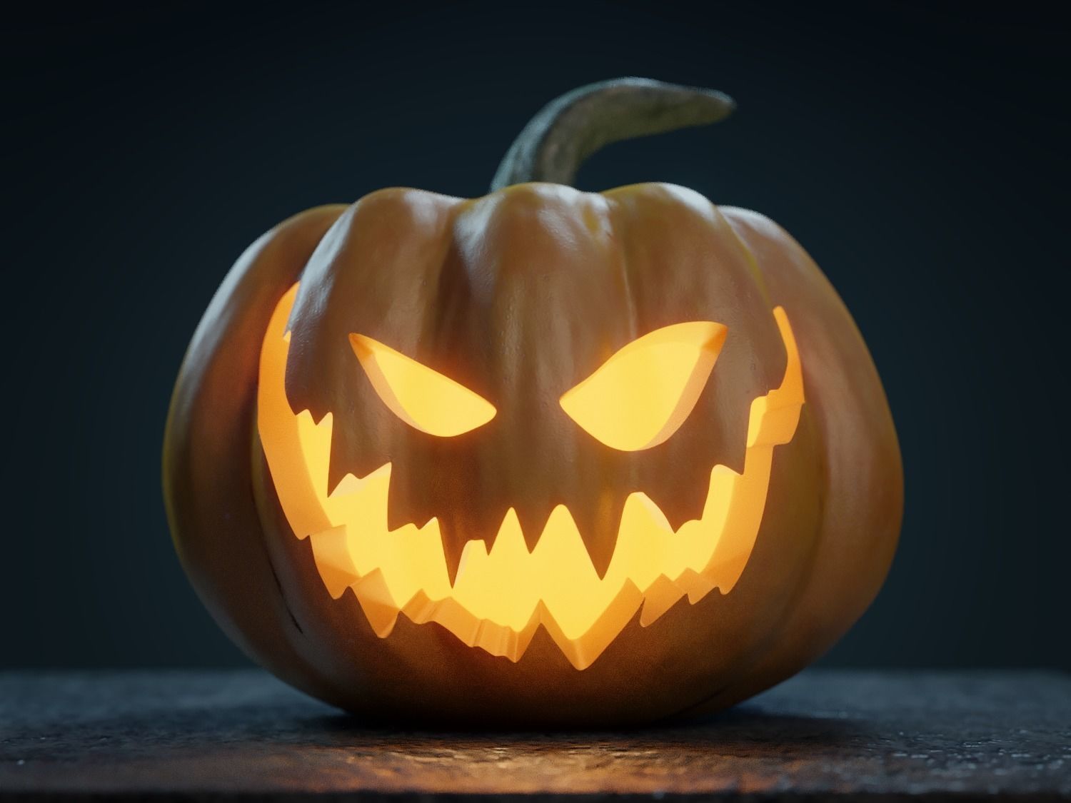 Halloween Pumpkins 3D Model Collection_5