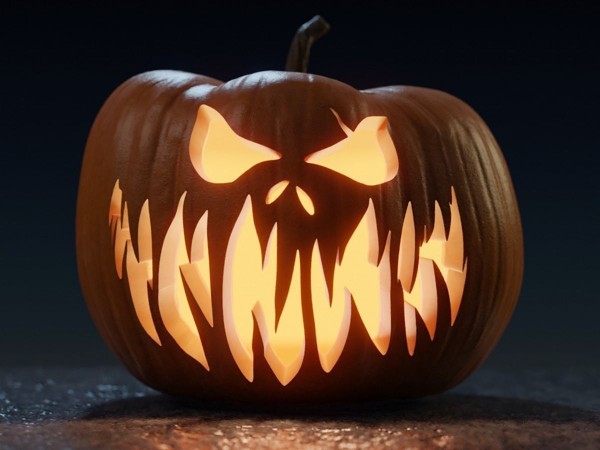 Halloween Pumpkins 3D Model Collection_3
