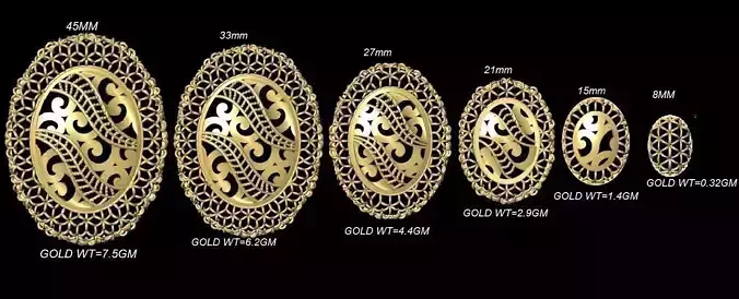 VRPND2365 gold and silver ring sizes