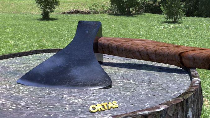 ORTAS AXE NO 14 HEAVY FOREST AXE 3D PRINTABLE 3D print model