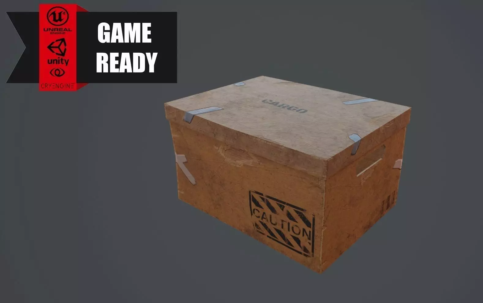 CARDBOARD-2 LOW POLY - HIGH QUALITY Low-poly 3D model_0