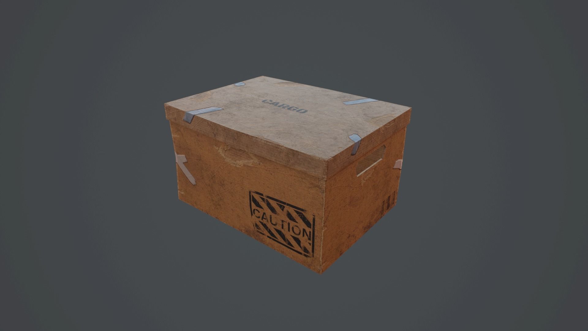 CARDBOARD-2 LOW POLY - HIGH QUALITY Low-poly 3D model_7