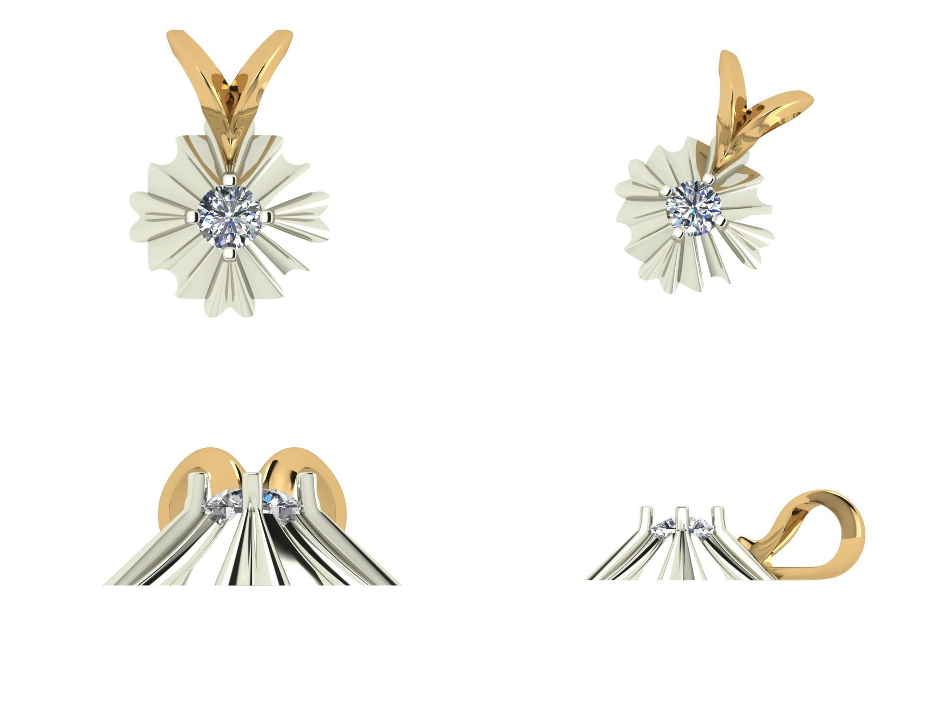  Pendant  bi 3  3D print model_4