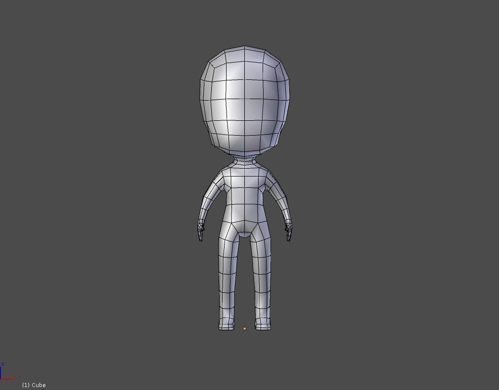 Chibi Boy 3D 3D model_1