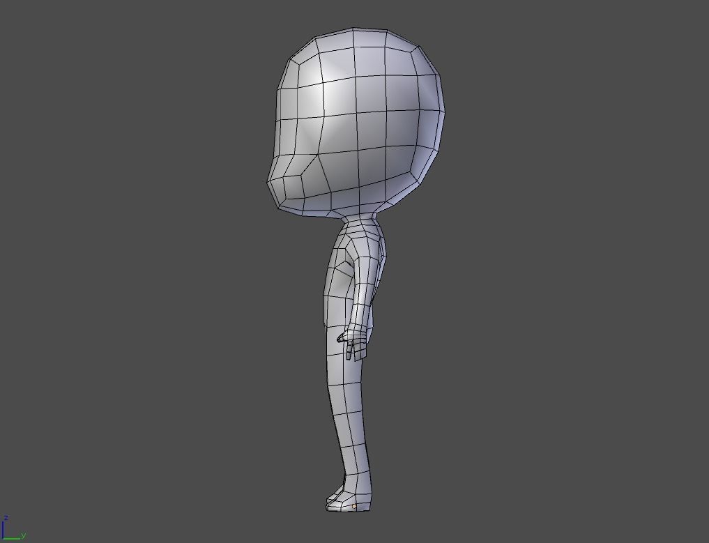 Chibi Boy 3D 3D model_3