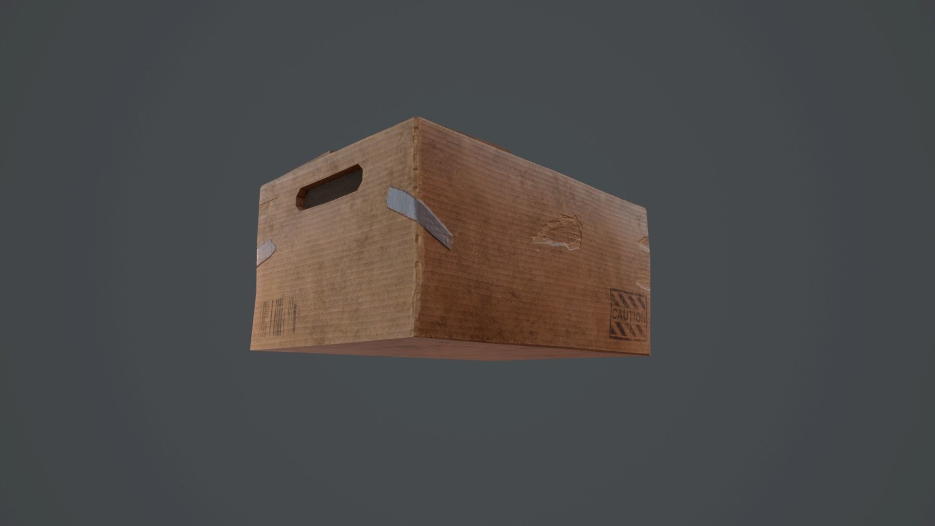 CARDBOARD-3 LOW POLY - HIGH QUALITY Low-poly 3D model_8