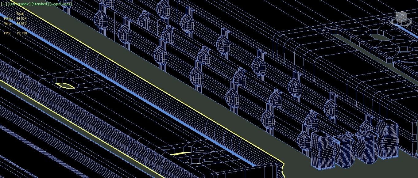 Guide rail 3D model_2
