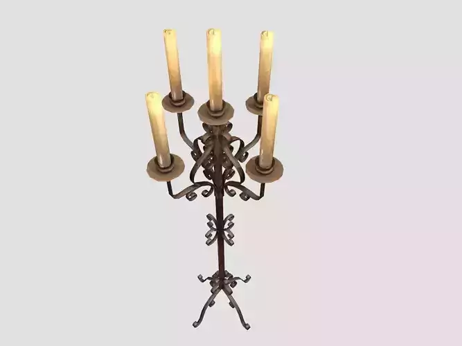 Candlestand four candle candelabra