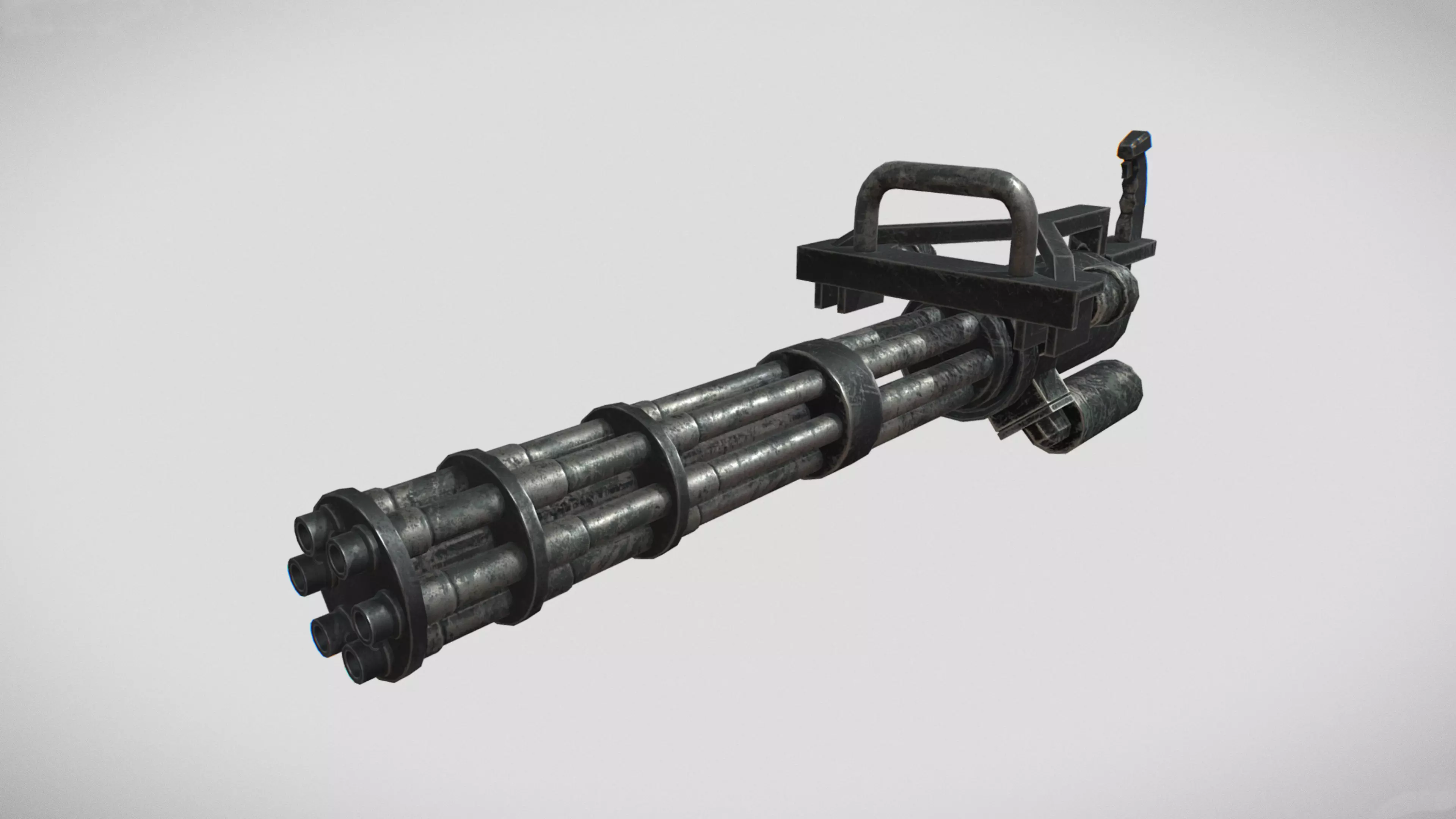 M134 Vulcan Machine Gun Low-poly 3D model