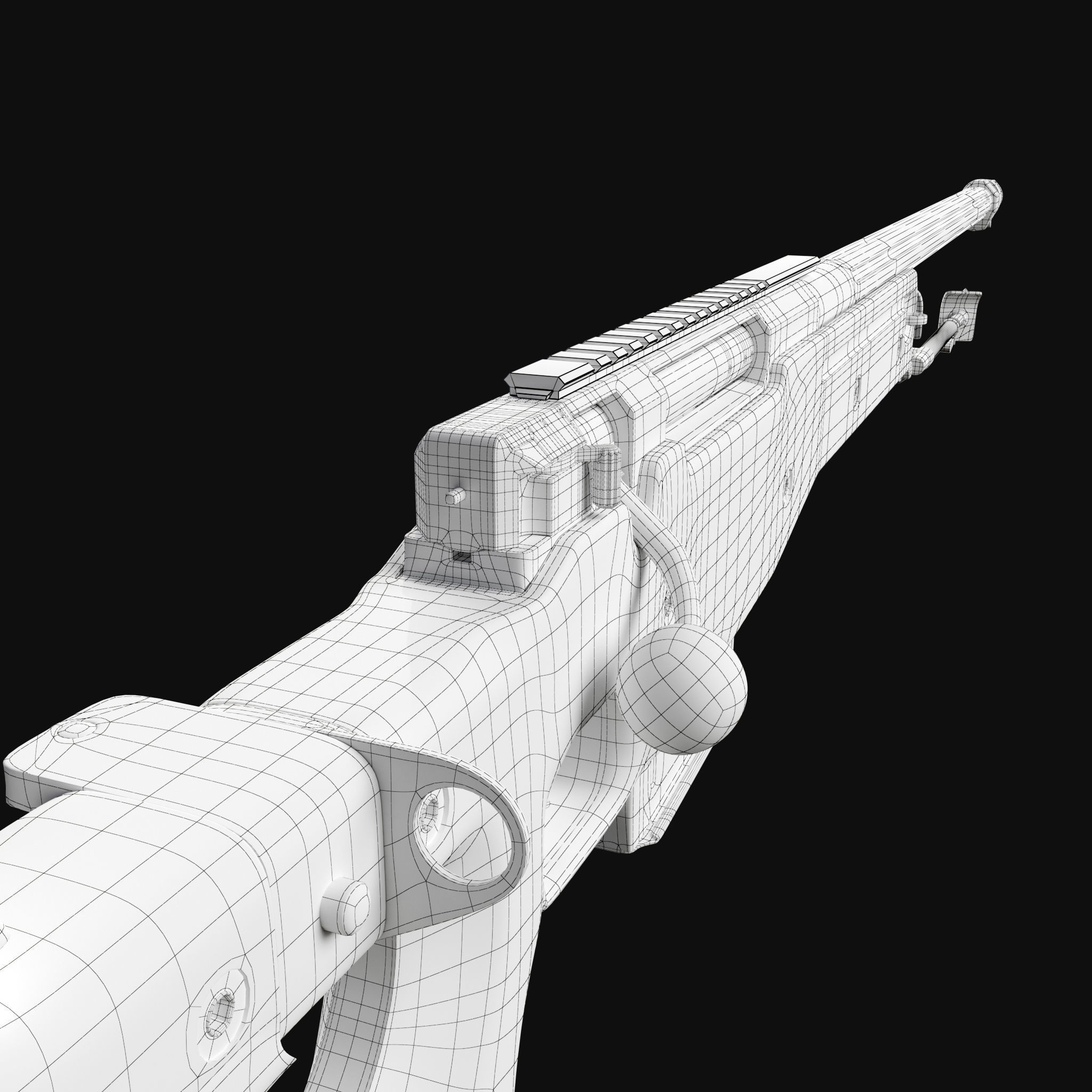 Accuracy International AWM L115A3 3D model_16