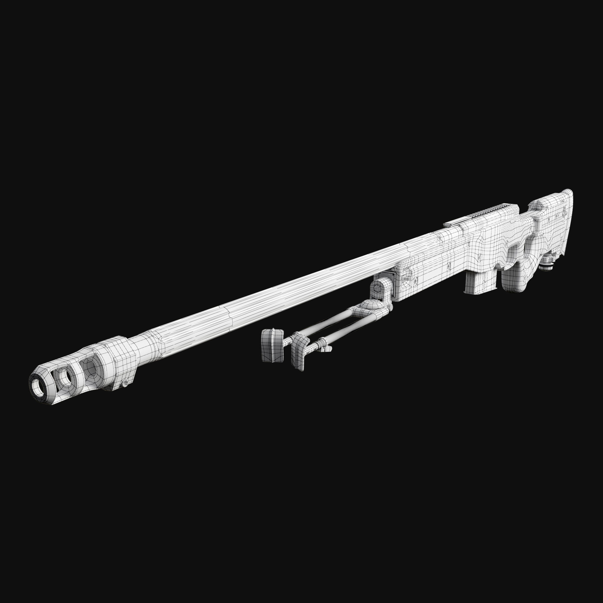 Accuracy International AWM L115A3 3D model_15