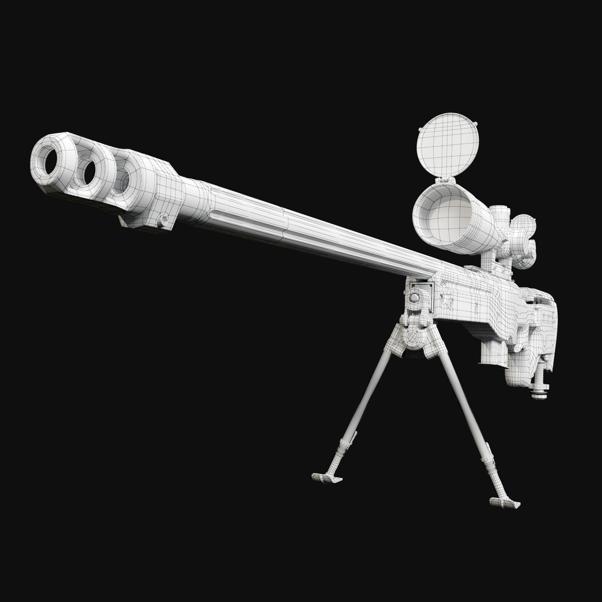 Accuracy International AWM L115A3 3D model_17