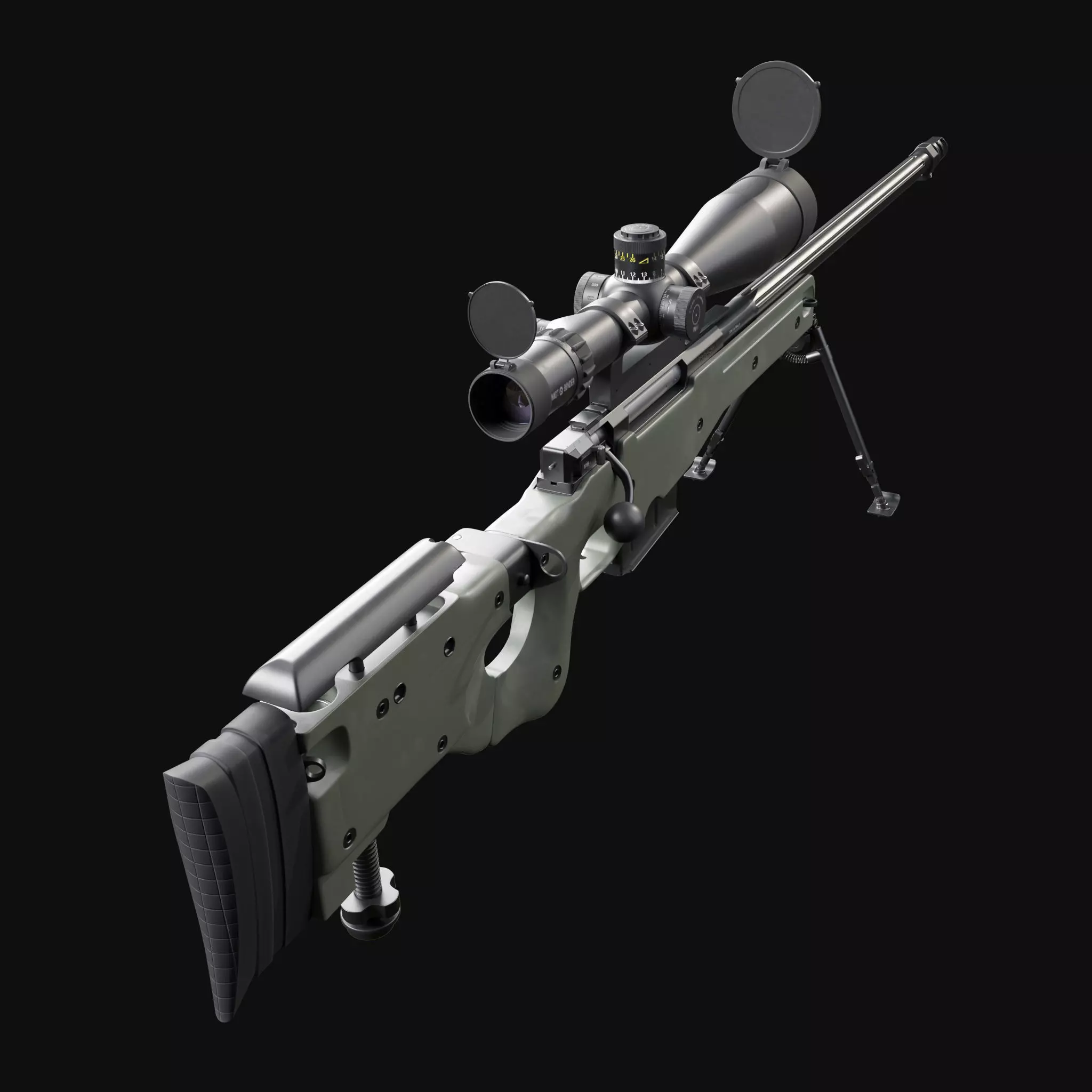 Accuracy International AWM L115A3 3D model_0