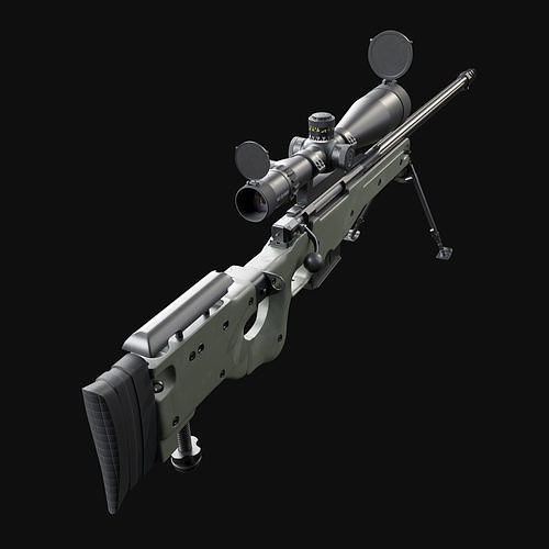 Accuracy International AWM L115A3 3D model